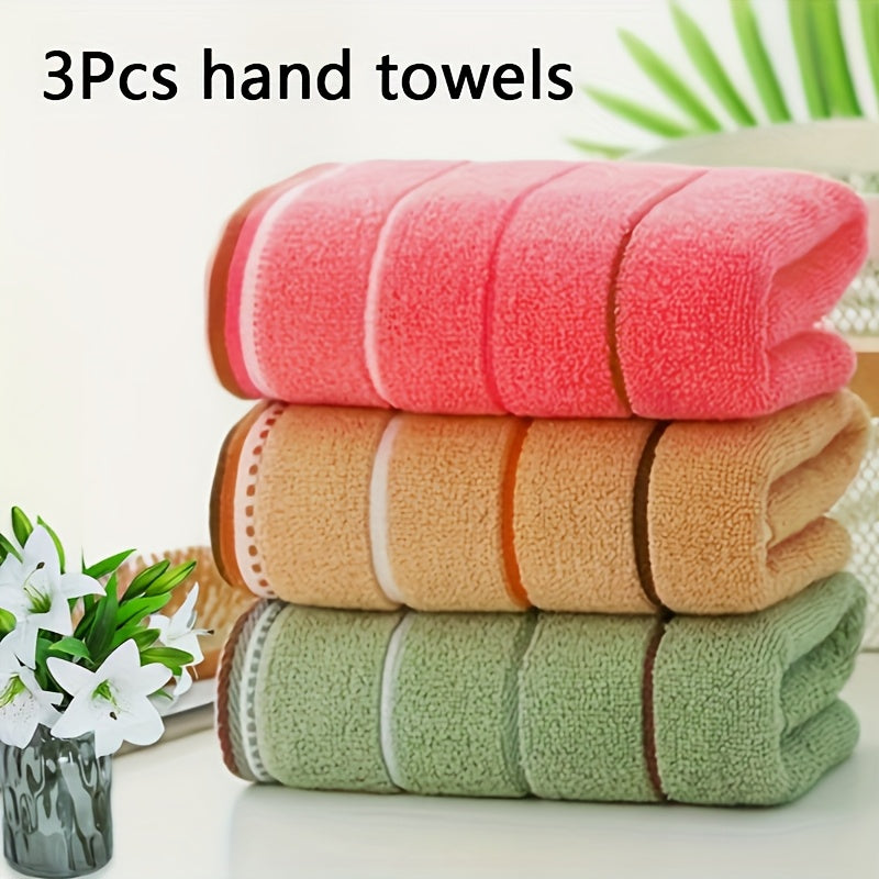 3-ta qismli polyester sochiq to'plami, yumshoq, singdiruvchi, tez quriydigan, hammom va oshxona uchun