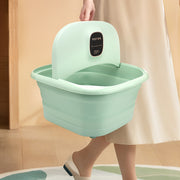 Portable Foot Spa with Automatic Massage Heat and Manual Drain in Mint Green