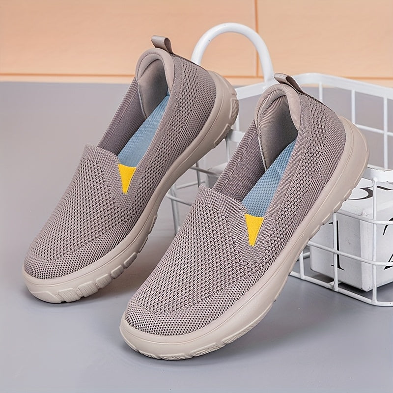 Women's Slip-On Sneakers Casual Walking Shoes Laceless Soft Sole