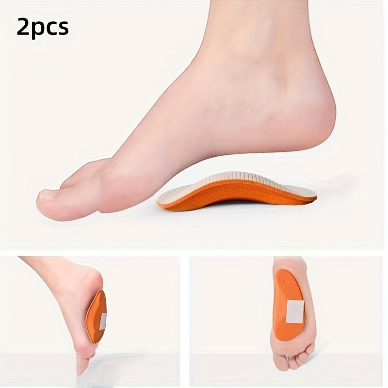 Unisex Breathable Shock-Absorbing Half-Calf Insoles Support Arch Grip