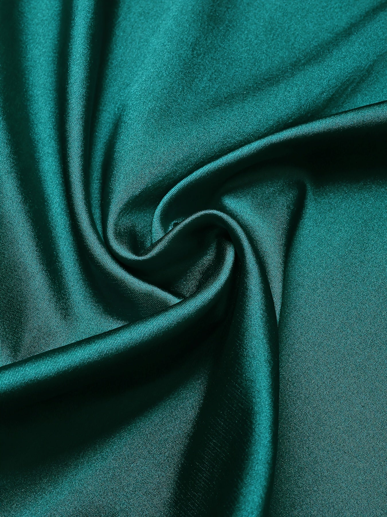 Plus o'lcham satindan tayyorlangan ayollar uchun ko'ylak, V-yonoq, qisqa qo'lli, yengil pushti, kundalik, bahor yoz