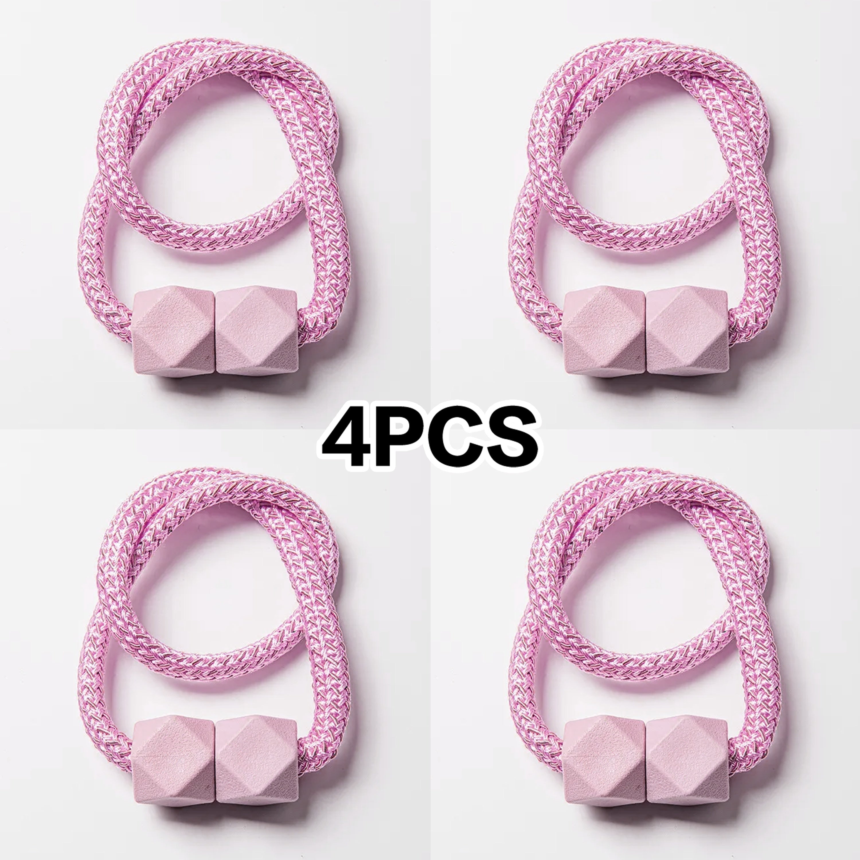 Juego de 4 sujetadores de cortina magnéticos modernos, resistentes y elegantes, decoración para dormitorio y sala de estar