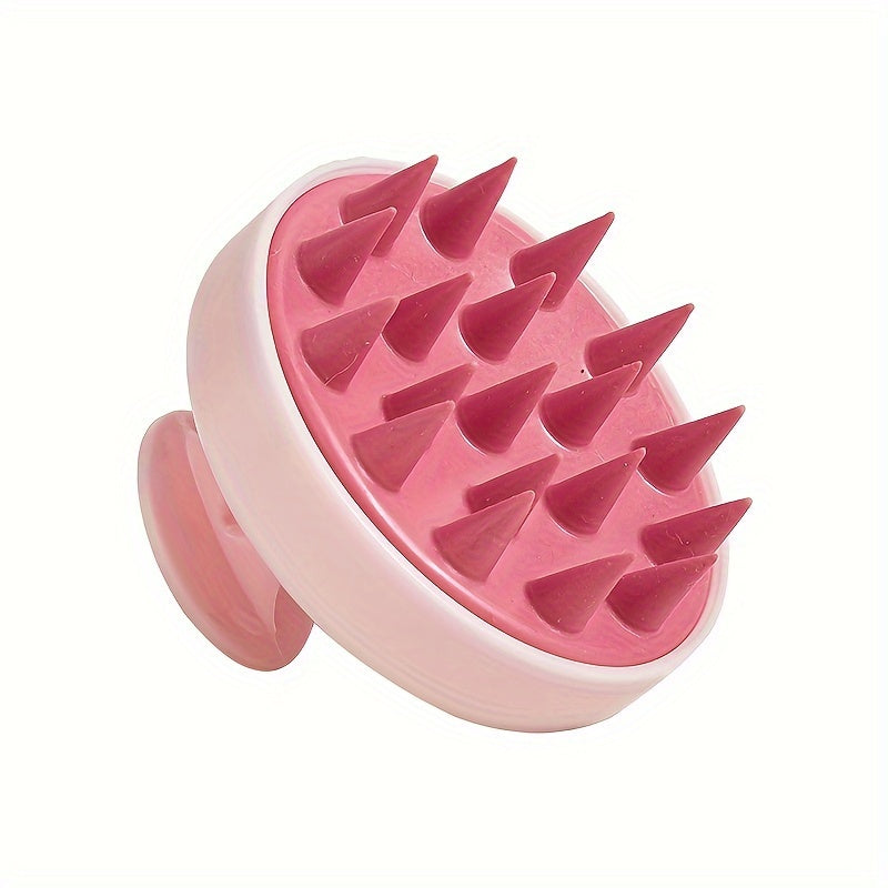 Silicone Scalp Massager with Exfoliating Shampoo Comb No Batteries 3 Colors