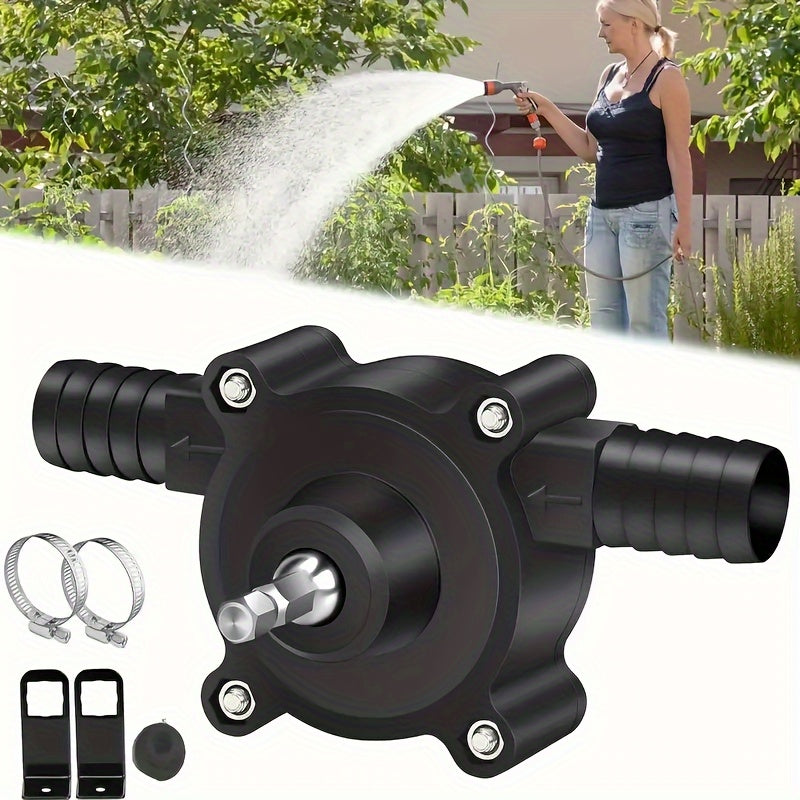 Multi-Purpose Hand Drill Water Pump for Car Wash and Outdoor Use Self-Priming Compact Durable