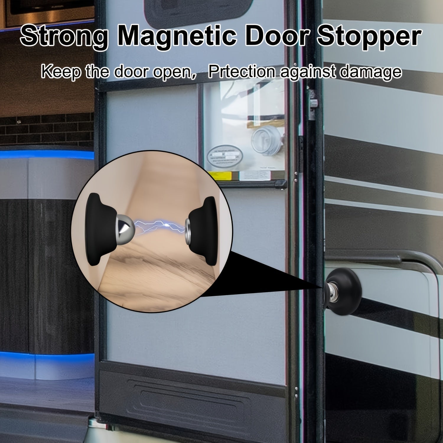 Магнитный держатель двери для автодома, защелка для двери багажа, без сверления