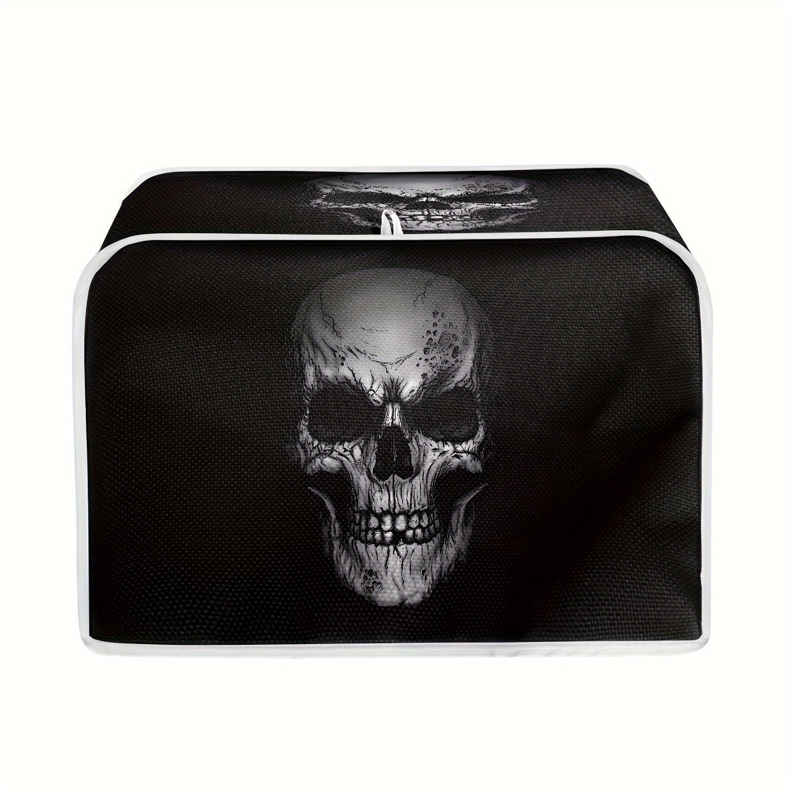 Skull Print Polyester Toaster Cover Dust Cover for Appliances Gift for Women