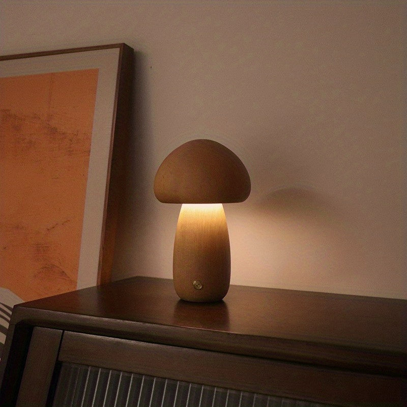 Dimmable LED Mushroom Table Lamp for Bedroom Home Decor Bedside Light