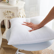 White Polyester Fabric Square Pillow Insert Filled with Soft Fluffy 3D Fiber for Home Decor