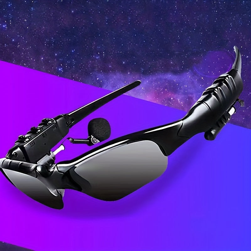 Smart Wireless Driving Glasses with Noise-Canceling Headphones for Cycling and Outdoor Activities