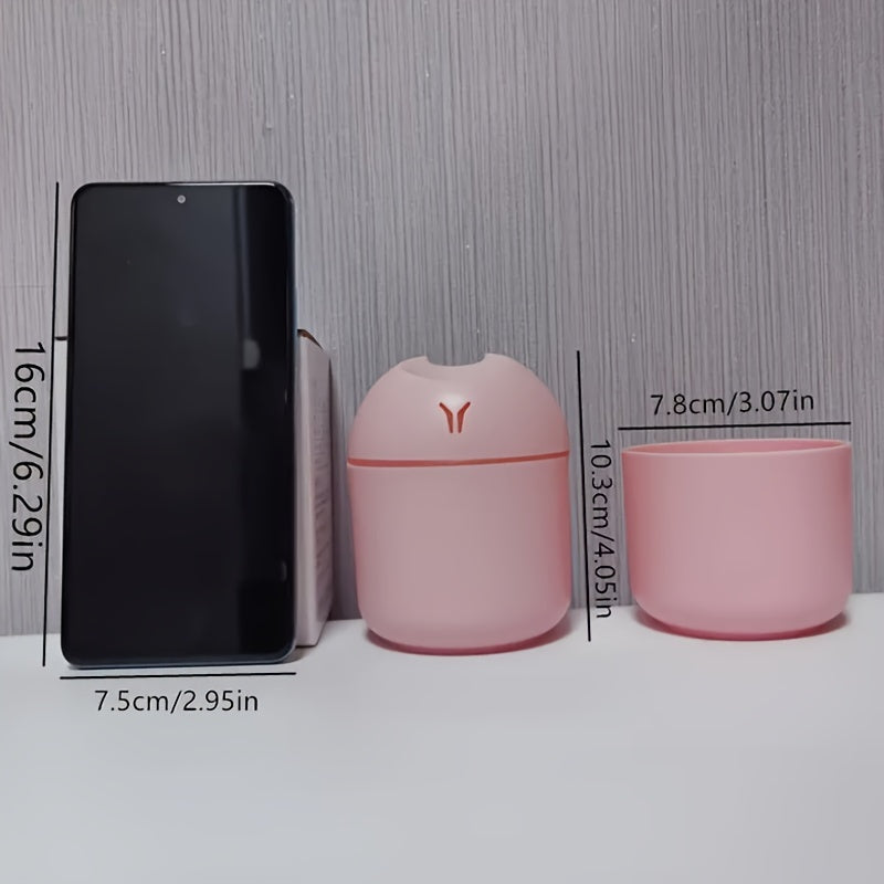 Ultrasonic Cool Mist Humidifier 250ML Portable Quiet Air Diffuser for Home Office