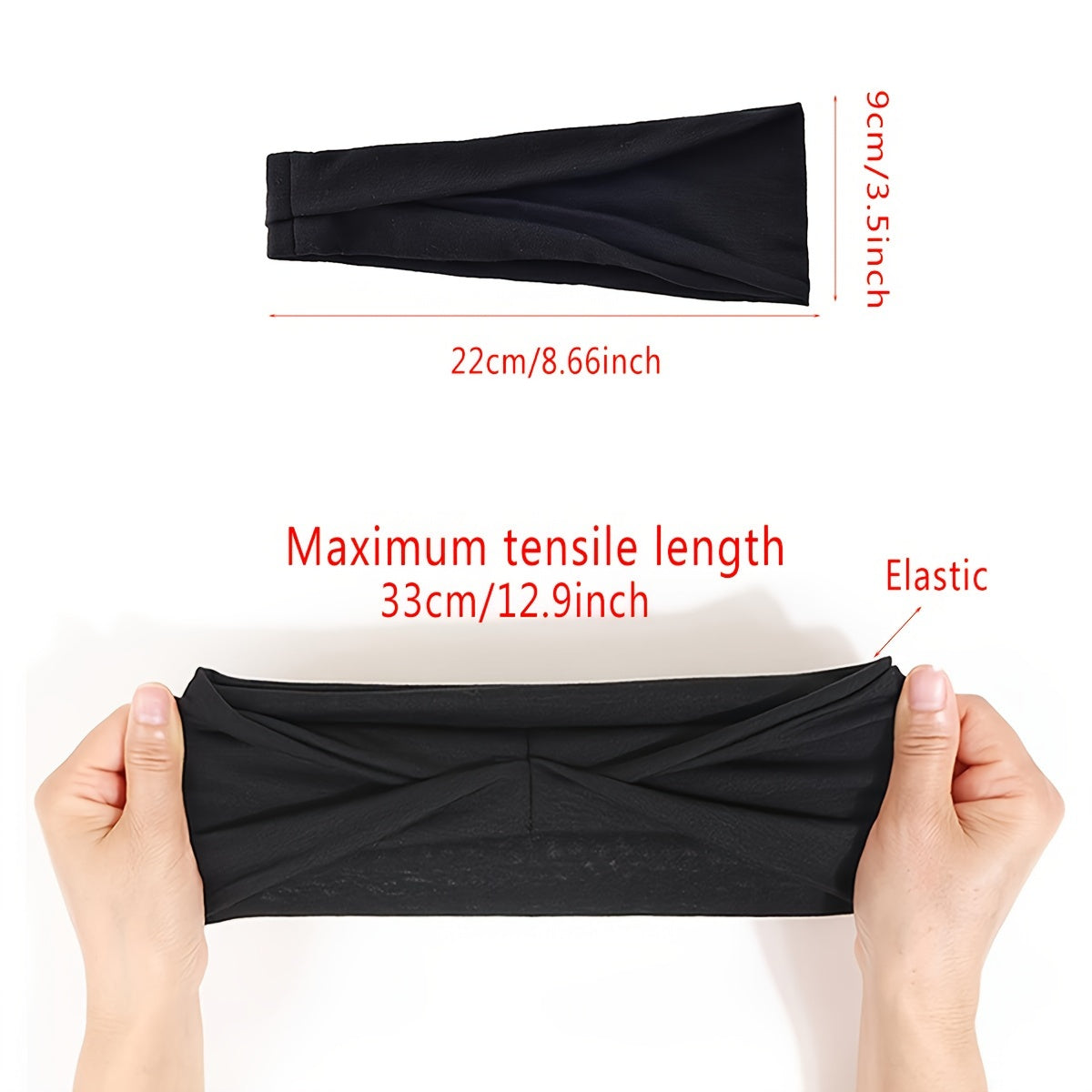 Men's Sports Sweat-Absorbent Headband Set of 5 for Running Fitness Yoga
