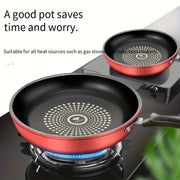 24cm Cast Iron Non-Stick Skillet Dishwasher Safe Induction Compatible for Gas and Electric Stoves