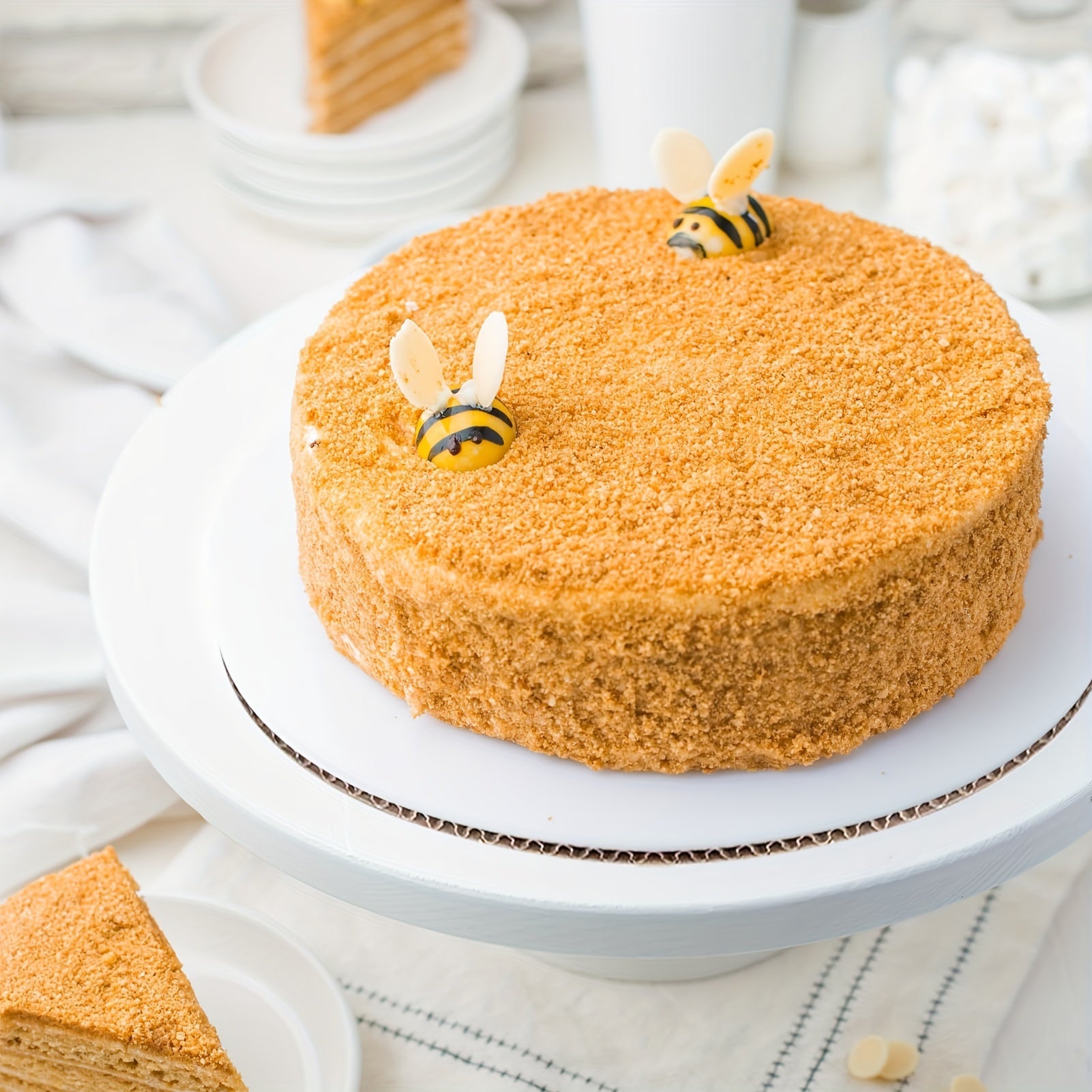 Упаковка из 20 белых картонных подложек для торта в 4 размерах, пищевой картон для выпечки