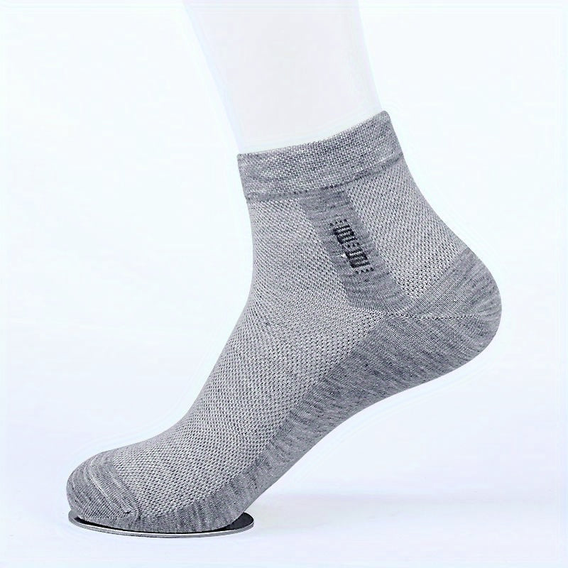 Men's Summer Socks 3 Pairs Breathable Anti-Odor Sweat-Absorbing Cotton