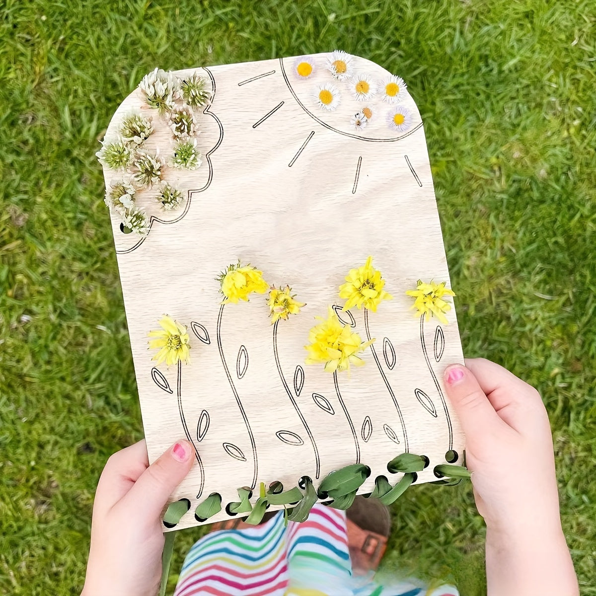 Soporte de flores de madera para decoración del hogar, guardería, dormitorio, 1 pieza