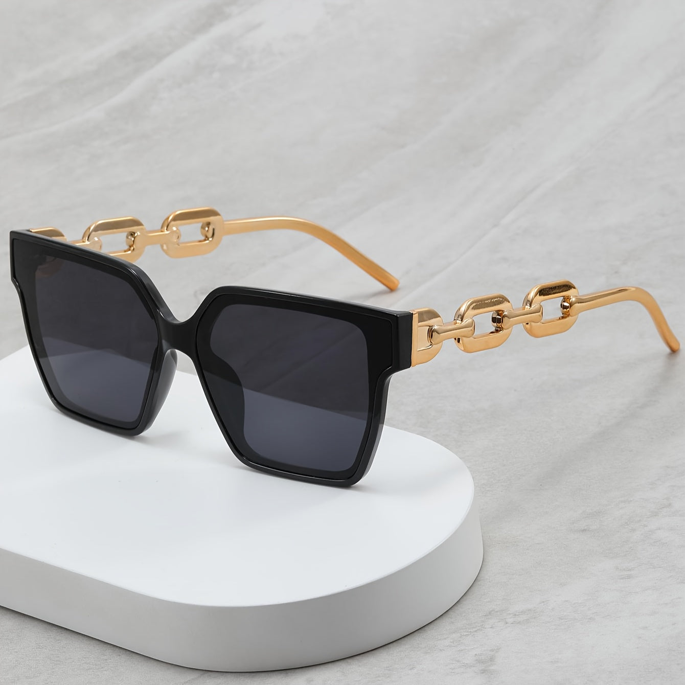 Gafas de moda rectangulares para mujer con lentes antirreflejos y montura de plástico