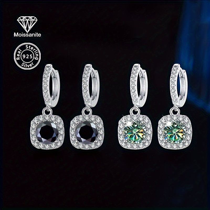 Серебряные серьги с моиссанитами 0,5 карата для женщин, свадебный подарок, вечеринка