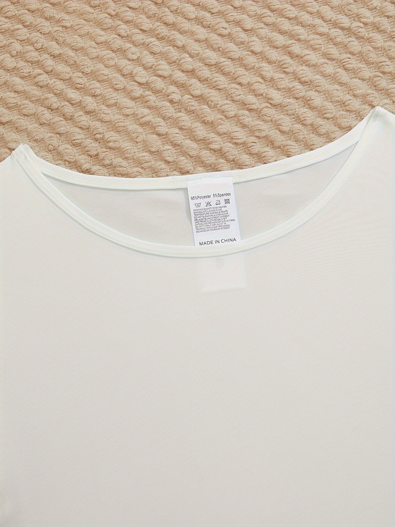 Women's Semi-Sheer Lace Lingerie with Short Sleeves and Side Straps