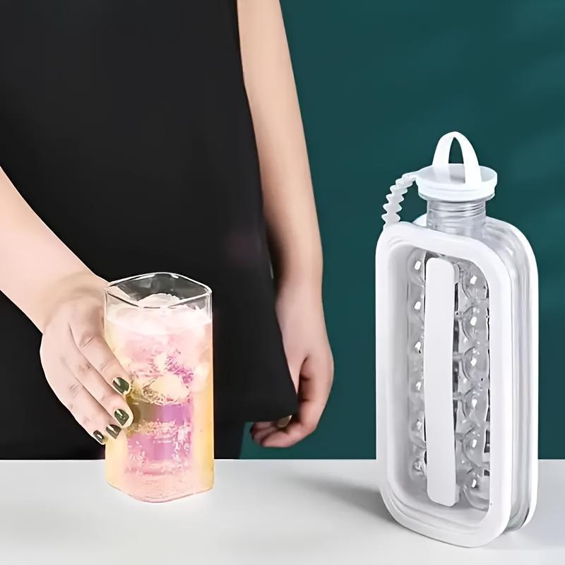 Foldable Ice Water Bottle Ice Mug, Large Capacity, Suitable for Outdoor and Home Use