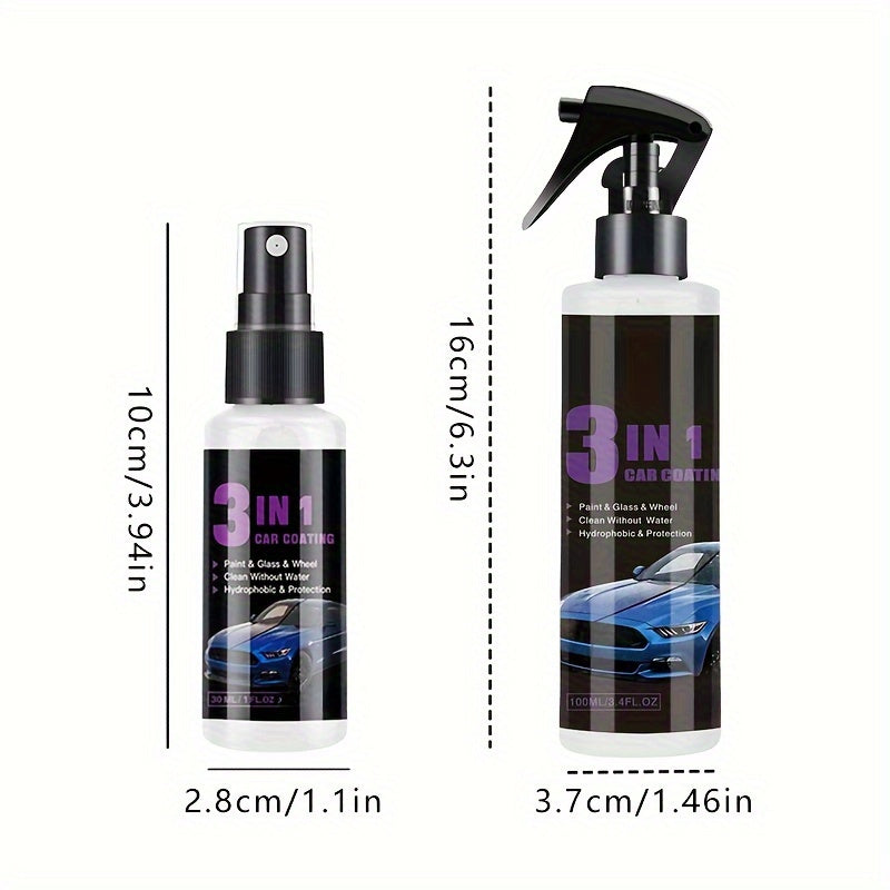 3-In-1 Ceramic Coating Spray High Protection Car Nano Polishing Sealant