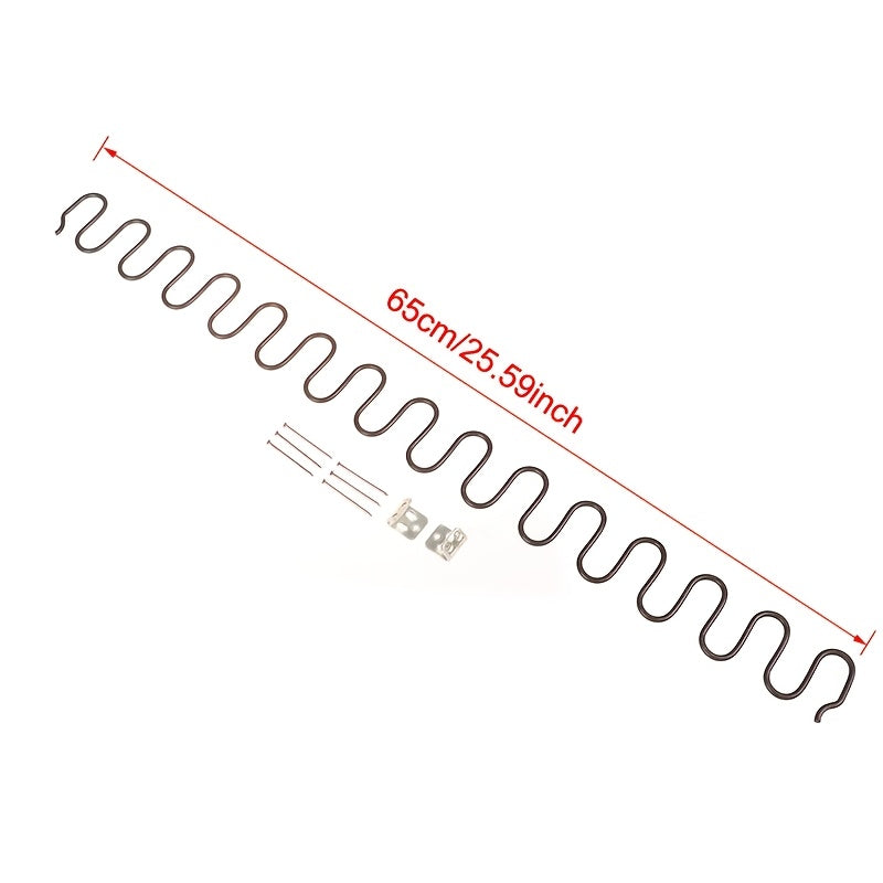 Metall divan stuli, mustahkam prujinalar va kliplarga ega, mebelni tiklash uchun mukammal. Ushbu elektrsiz apparat aralash rangda keladi va yog'och materiallarni o'z ichiga olmaydi, bu esa divanlarni ta'mirlash uchun ideal qiladi.