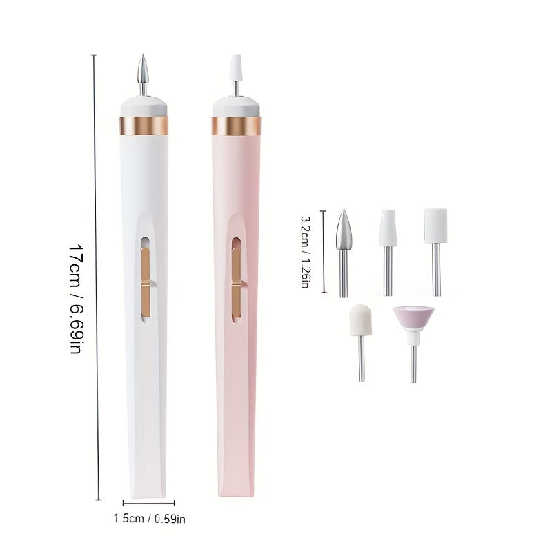 Электрический набор для дрели для ногтей для маникюра и педикюра с удалением омертвевшей кожи и инструментом для лака