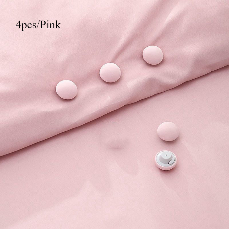 "G'ozli Dizayn Duvet Klip To'plami - Yotoq to'saklari va ko'rpa-to'shaklarni joyida ushlab turish uchun sirpanmaydigan ushlagichlar, uy yotoqlari uchun mukammal, yotoq varaqalari uchun qulay qator-quruq ushlagichlar."