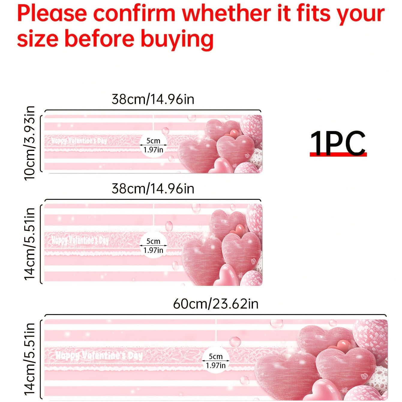 Pink Striped Love Faucet Mat Moisture-Proof Absorbent Kitchen Bathroom Drain Pad