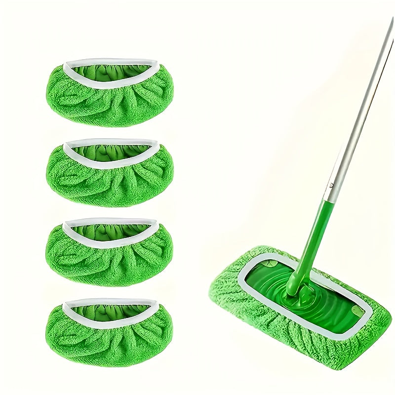 To'plamga kiritilgan to'rt ta washable microfiber mop padlar mustahkam va nam va quruq pol tozalash uchun oson ulanishi uchun mo'ljallangan. Qo'lda ishlash ularni zaruriy uy tozalash vositasi qiladi.