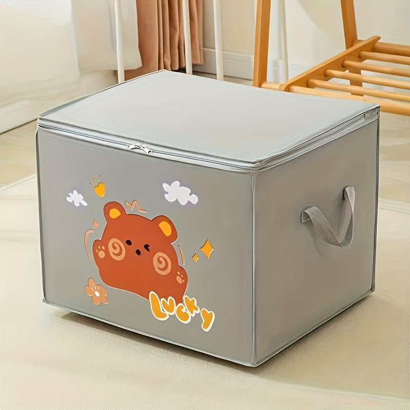 Storage Bins for Ages 14 and Up Cartoon Design for Organizing Clothes and Toys
