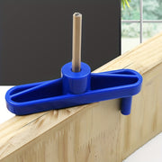 Blue Plastic Woodworking Drilling Locator for Precision Hole Marking