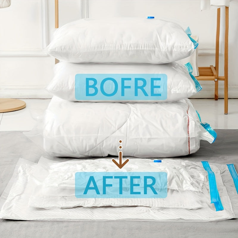 Vacuum Storage Bags Set of 12 with Pump for Clothes and Bedding