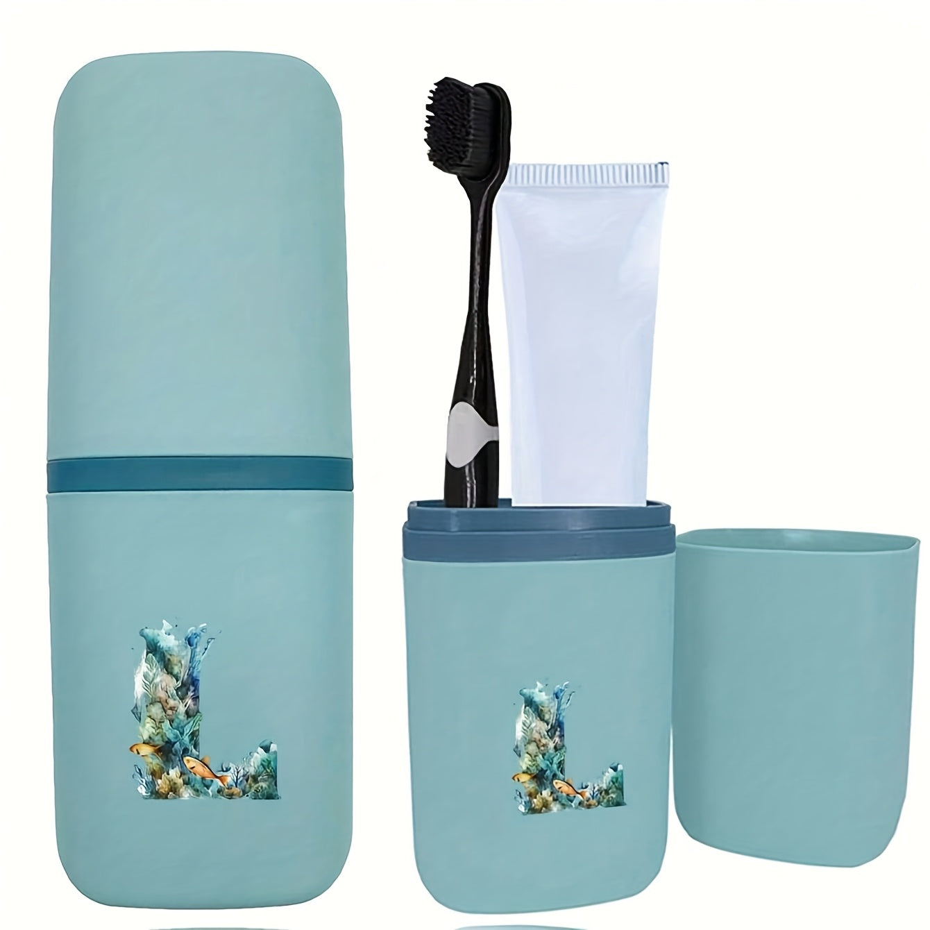 Tish cho'tkasi tutqichlari to'plami hammom aksessuarlari sayohat uchun suv o'tkazmaydigan saqlash qutisi