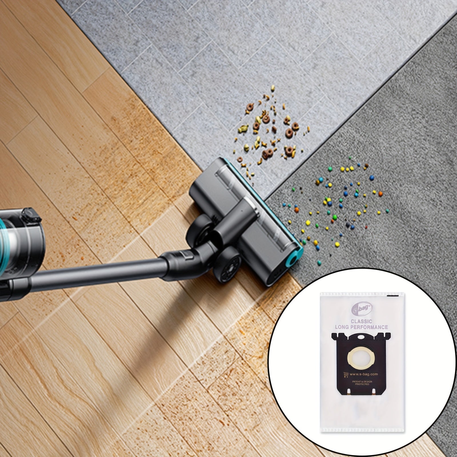 Pack of 2-12 Durable Plastic Vacuum Bags for Electrolux Classic S Models