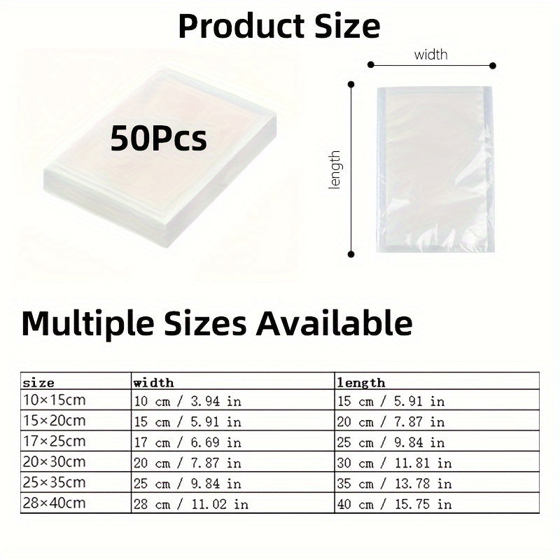 BPA-bezatish oziq-ovqat saqlash va muzlatish uchun vakuum yoping paketlari