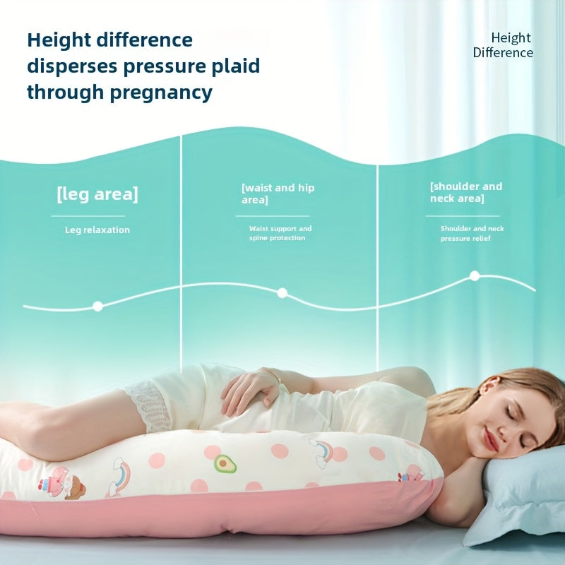 Maternity Pillow Support for Pregnancy Side Sleeping Waist Relief Abdominal Cushion