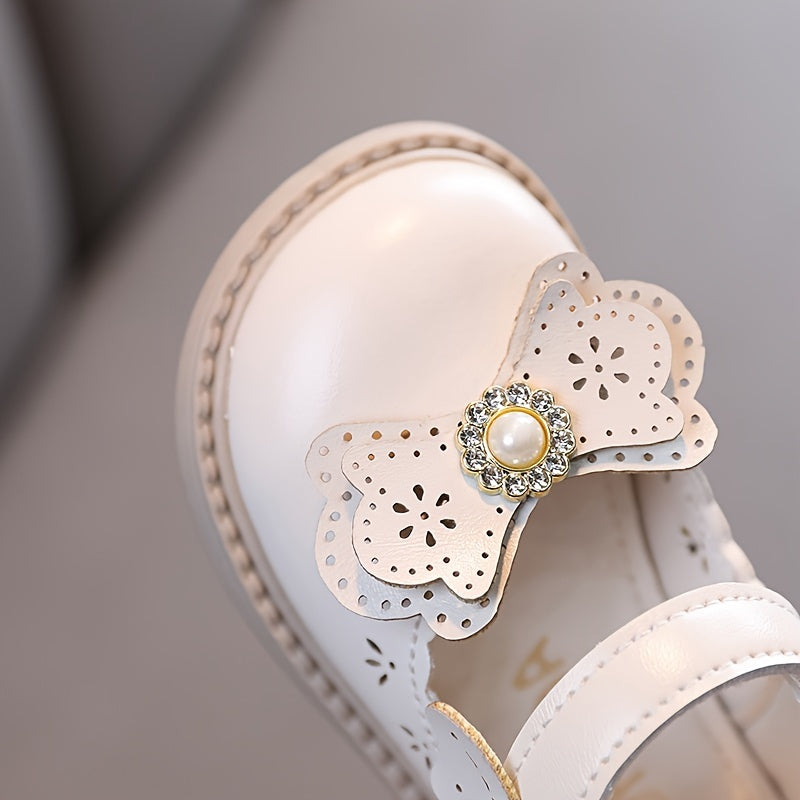 Girls Flat Shoes with Bow Knot Flowers for Spring and Fall