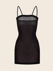 Women's Sexy Lingerie Dress with Strappy Design, Not Included Underwear