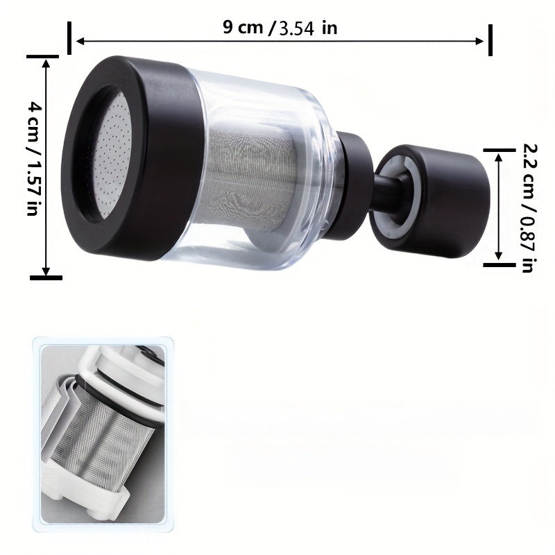 Stainless Steel Mesh Faucet Filter with Large Angle and Reusable 316 Stainless Steel Screen