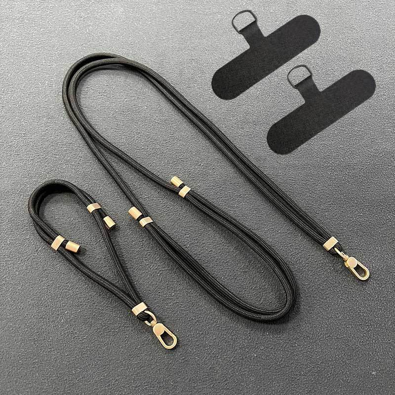 2025 New Year Phone Lanyard and Wrist Strap Set Polyester Anti-Lost Accessories for Valentine's Day and Daily Use