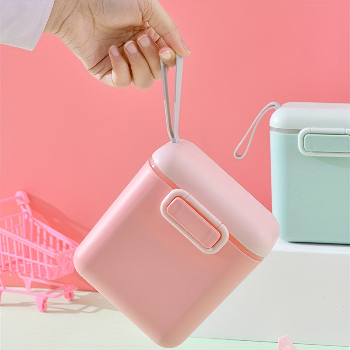 Baby Feeding Dispenser Portable Milk Powder Container with Scoop Leakproof Storage for Travel