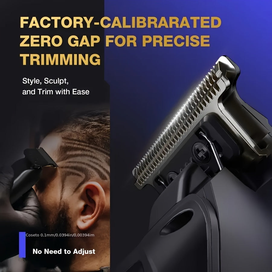 High-Capacity Cordless Hair Clipper Set for Men Digital Display USB Rechargeable 3200mAh