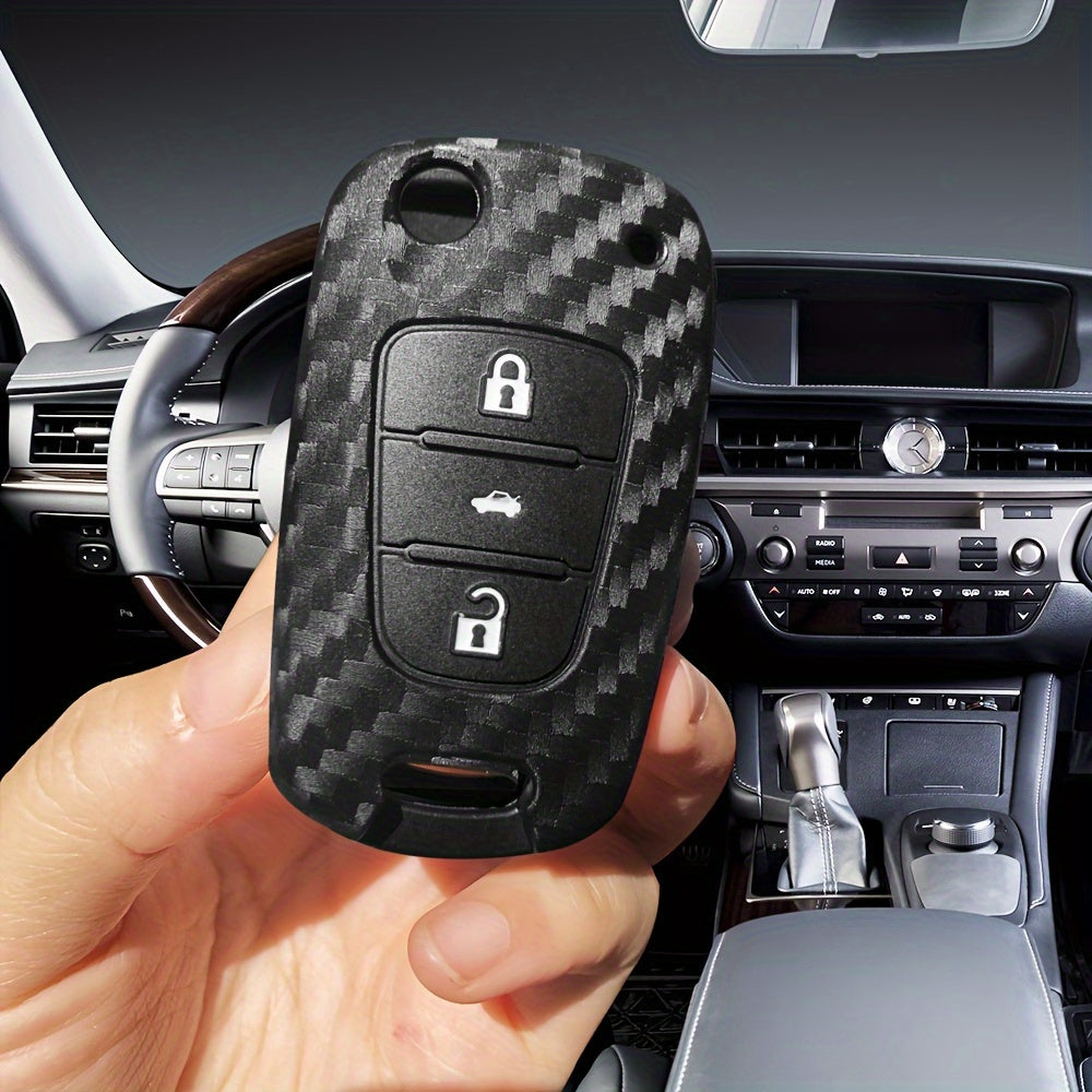 Silicone Key Cover Case for Remote Fob, Durable, Fits Multiple Car Models