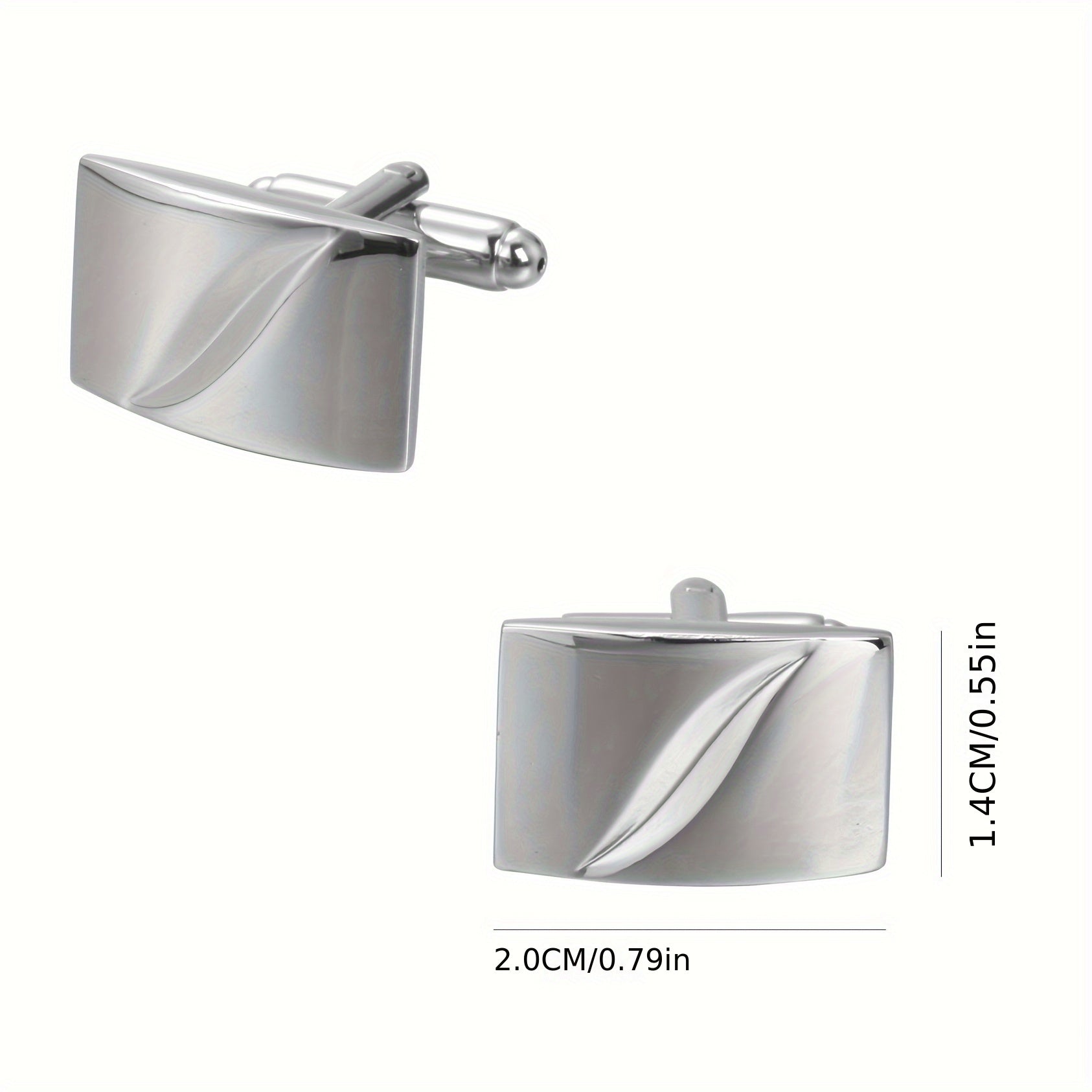 Men's Copper Cufflink Set Elegant French Style Formal Accessories for Parties