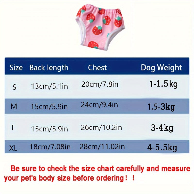 Pañales para perros pantalones menstruales transpirables para perros pequeños panties cómodos para mascotas