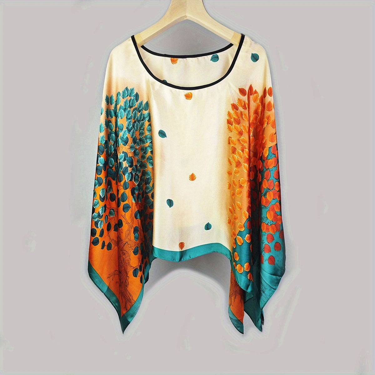 Women's Sun-Protective Breathable Fabric Shawl Summer Wrap for Daily Use