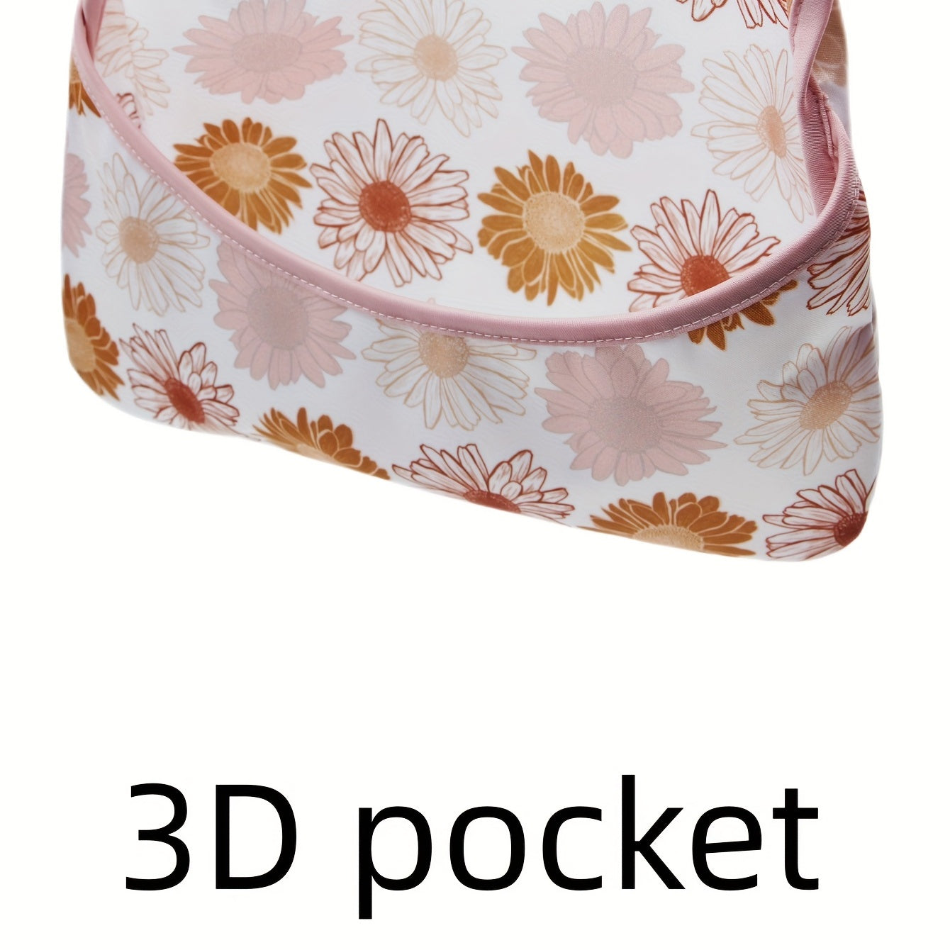 Baby Bibs Waterproof Flower Print Feeding Bibs for Babies 6-54 Months