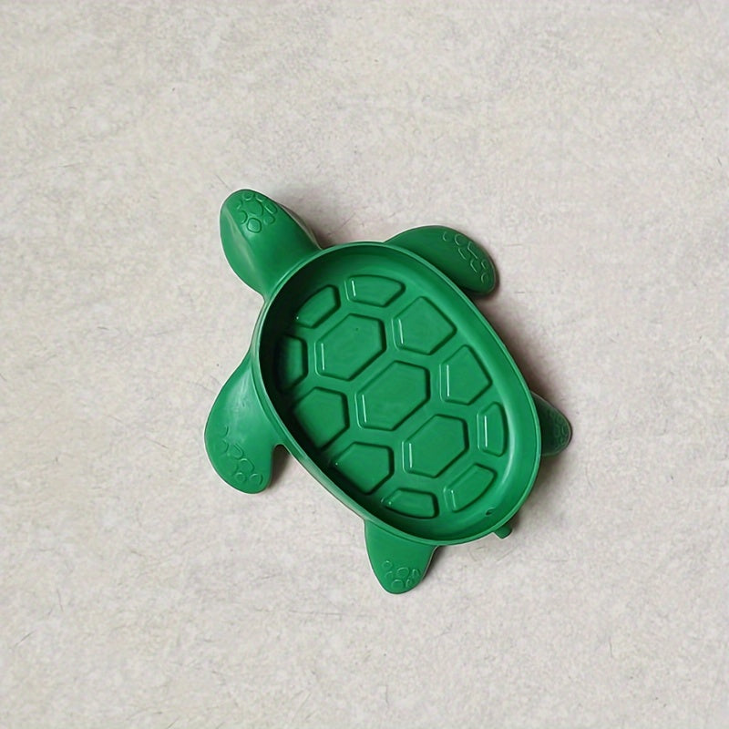 Turtle-Shaped Soap Dish Plastic Drainage Bathroom Accessory