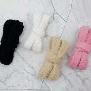 Unisex Fluffy Lace Tips Adjustable Wide Shoelaces in Black White Pink Beige