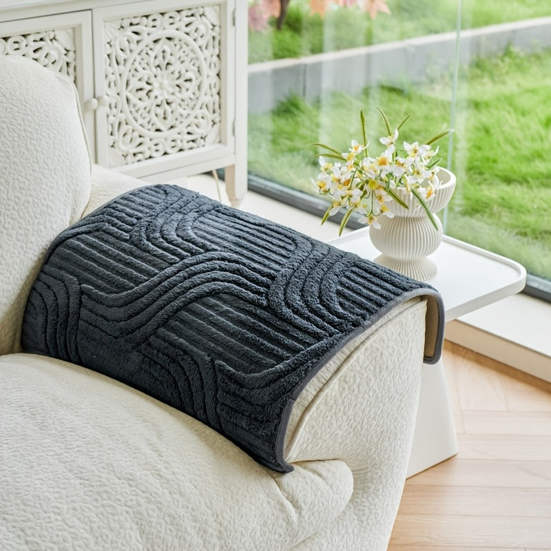 Klassik Stripe Divan qopqog'i, sirpanmaydigan, itga do'st polyester himoya, kreslo, divan, 3-4 o'rinli bo'lakli bo'lak